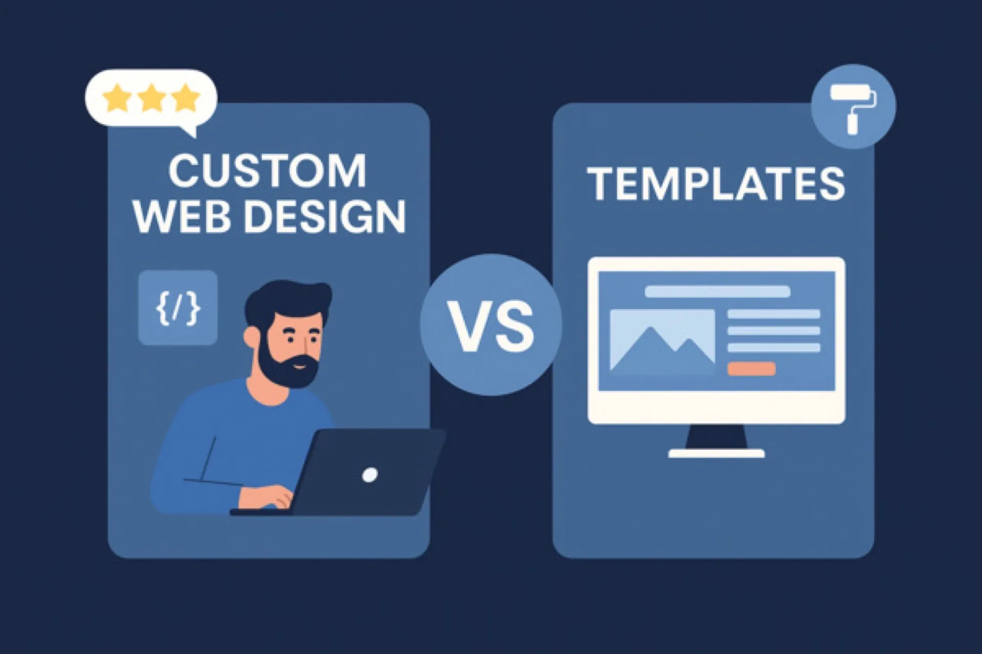 Custom Web Design vs Templates